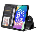 Til Samsung Galaxy F06 5G Etui Pung PU Læder Folio Flip Telefon Cover