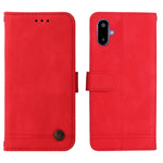 Til Samsung Galaxy F06 5G læder pung etuier Skin Touch telefoncover stativ med rem