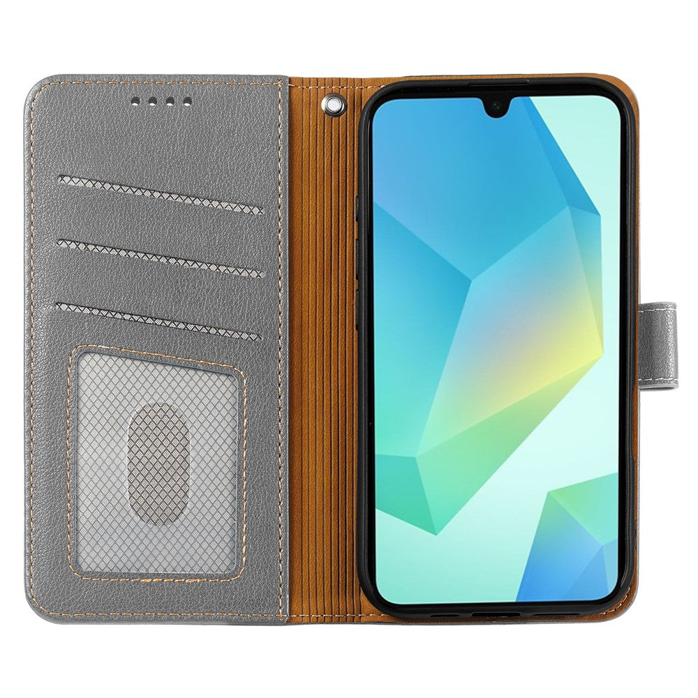 For Samsung Galaxy A06s Case RFID Blocking Wallet Litchi Texture Leather Phone Cover Magnetic Clasp