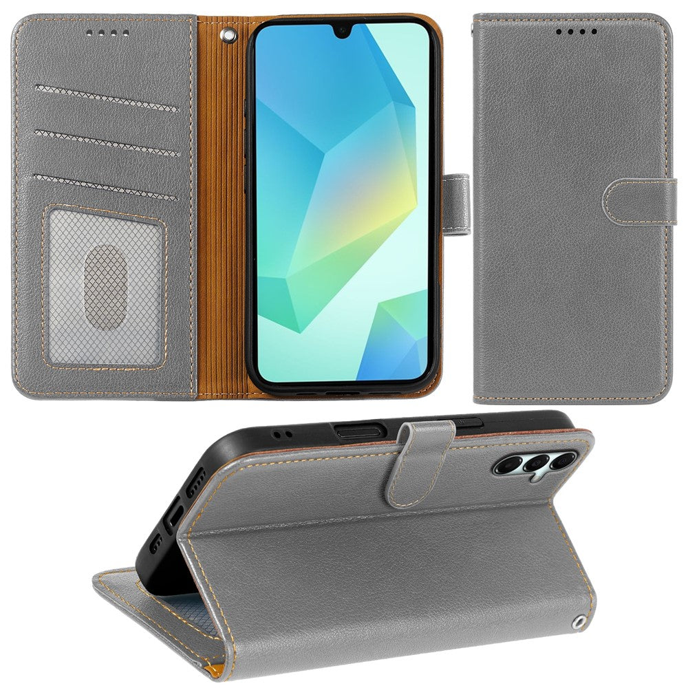For Samsung Galaxy A06s Case RFID Blocking Wallet Litchi Texture Leather Phone Cover Magnetic Clasp