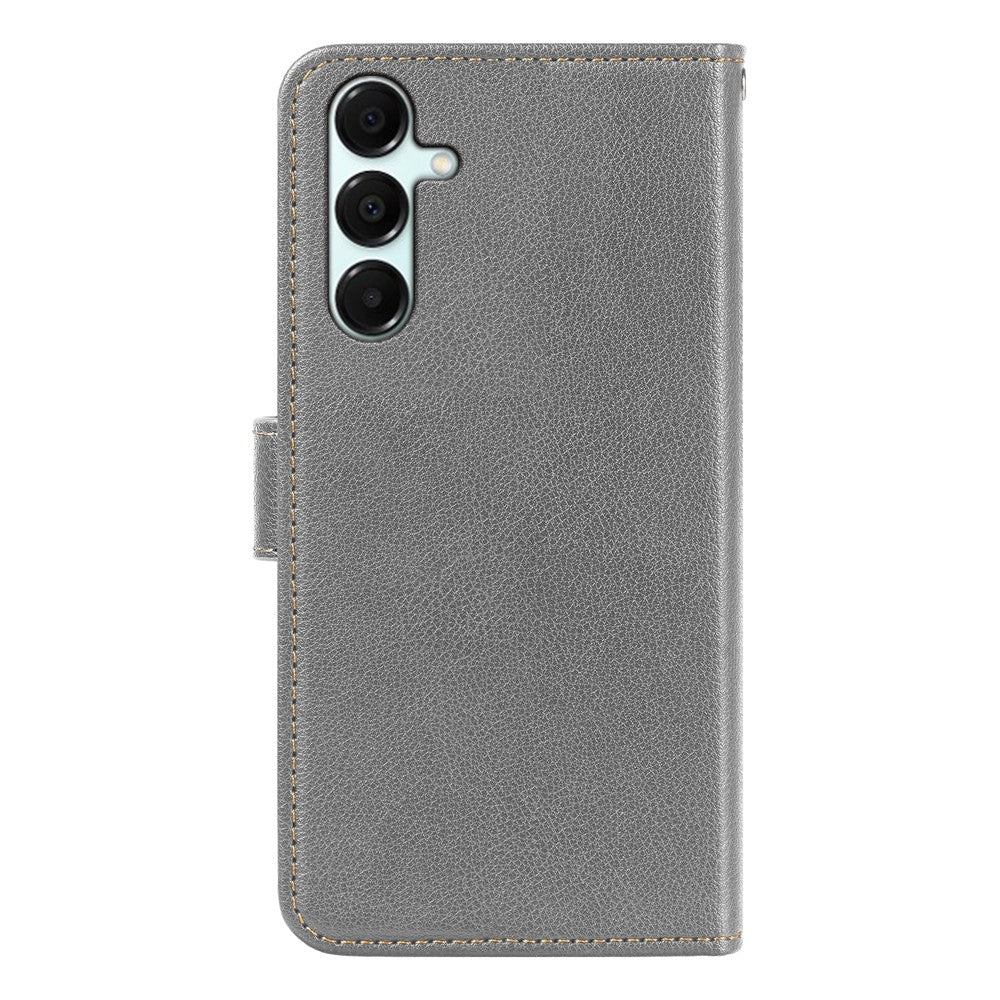 For Samsung Galaxy A06s Case RFID Blocking Wallet Litchi Texture Leather Phone Cover Magnetic Clasp
