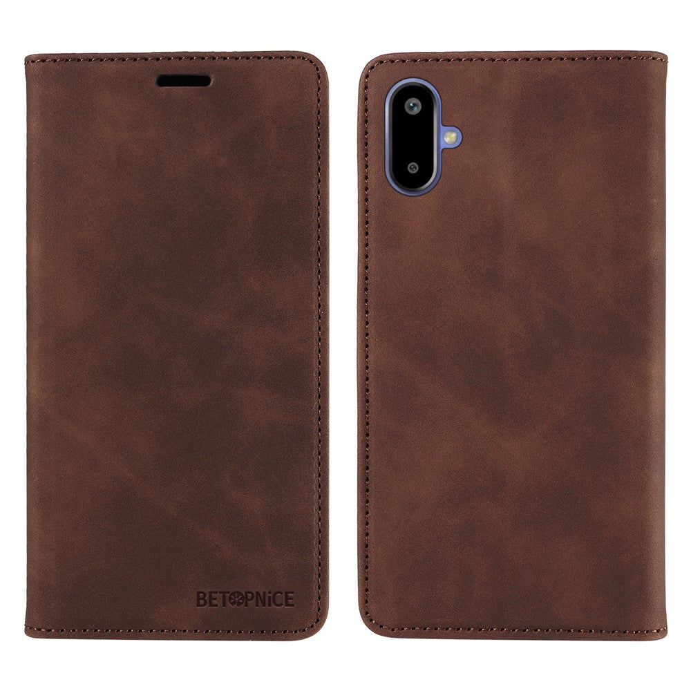 BETOPNICE For Samsung Galaxy F06 5G Case  Magnetic Closure RFID Blocking Wallet Stand Leather Phone Cover