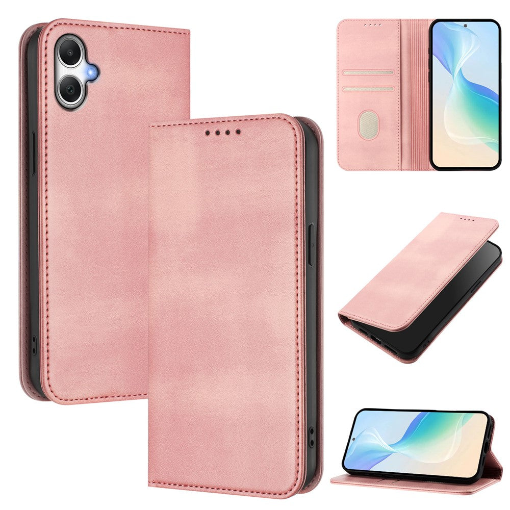 Samsung Galaxy A06 5G / Galaxy A06 4G Plånboksfodral Retro Textur RFID-blockerande läderfodral
