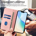 Samsung Galaxy A06 5G / Galaxy A06 4G Plånboksfodral Retro Textur RFID-blockerande läderfodral