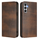 For Samsung Galaxy A25 5G (Global) (161.0 x 76.5 x 8.3mm) Wallet Cases Retro Texture RFID Blocking Leather Phone Cover