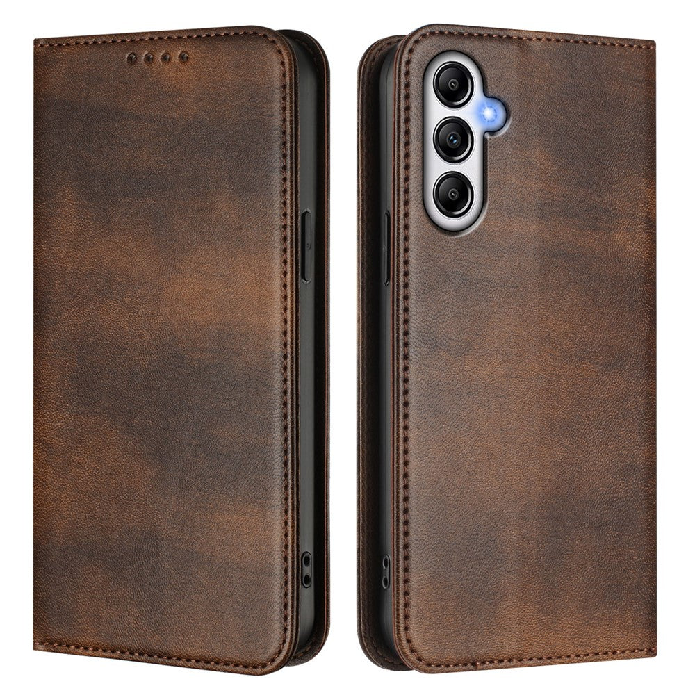 For Samsung Galaxy A25 5G (Global) (161.0 x 76.5 x 8.3mm) Wallet Cases Retro Texture RFID Blocking Leather Phone Cover