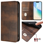 For Samsung Galaxy A25 5G (Global) (161.0 x 76.5 x 8.3mm) Wallet Cases Retro Texture RFID Blocking Leather Phone Cover