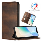 For Samsung Galaxy A25 5G (Global) (161.0 x 76.5 x 8.3mm) Wallet Cases Retro Texture RFID Blocking Leather Phone Cover