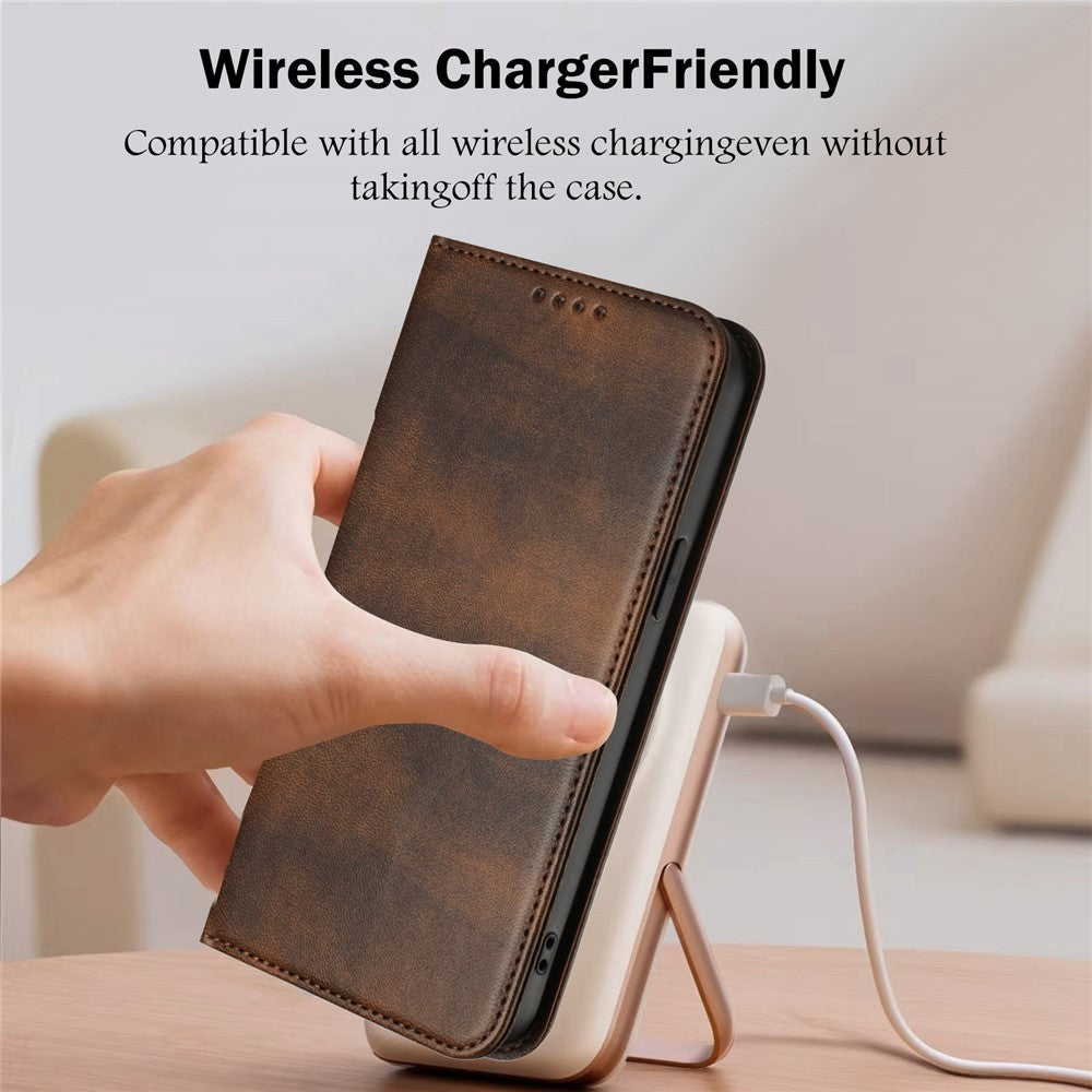 For Samsung Galaxy A25 5G (Global) (161.0 x 76.5 x 8.3mm) Wallet Cases Retro Texture RFID Blocking Leather Phone Cover