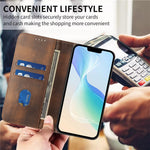 For Samsung Galaxy A25 5G (Global) (161.0 x 76.5 x 8.3mm) Wallet Cases Retro Texture RFID Blocking Leather Phone Cover
