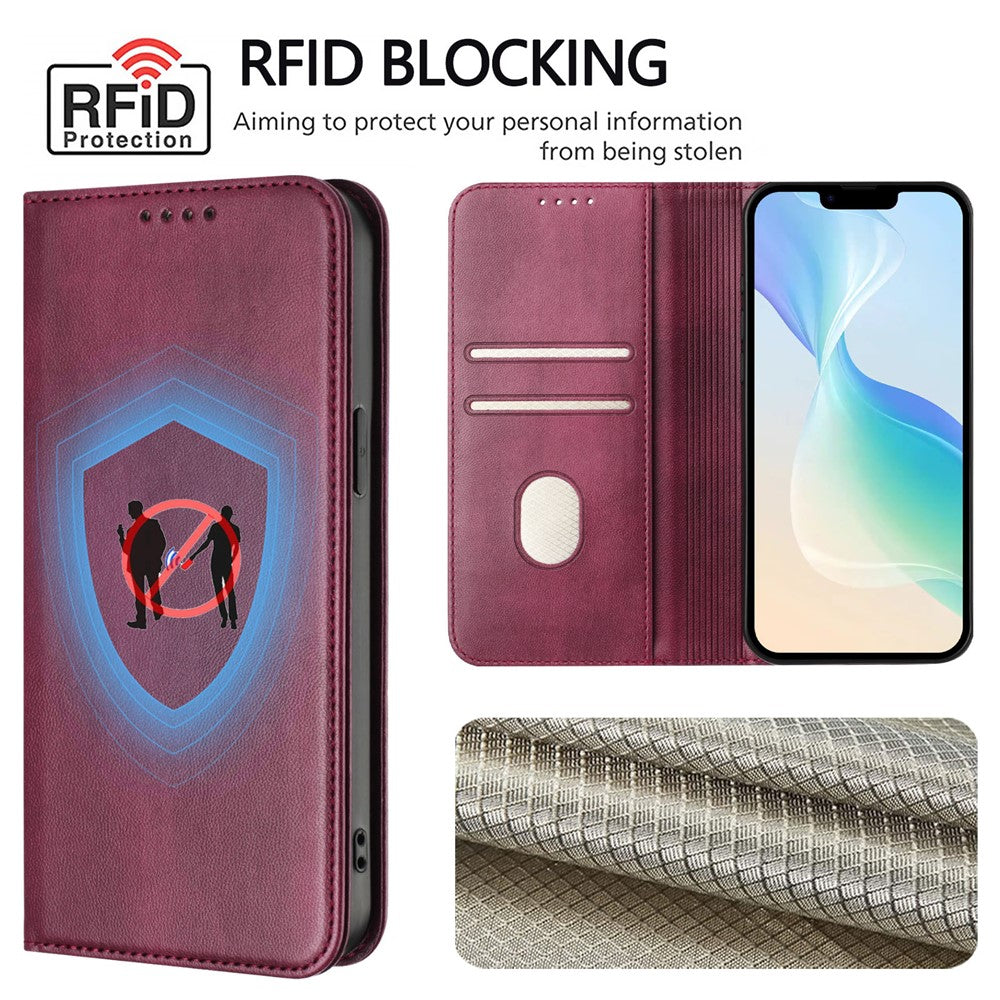 For Xiaomi Redmi Note 14 Pro 5G Wallet Cases Retro Texture RFID Blocking Leather Phone Cover