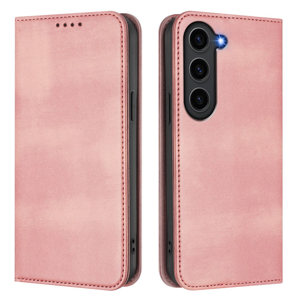 For Samsung Galaxy S23 Wallet Cases Retro Texture RFID Blocking Leather Phone Cover