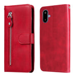 For Samsung Galaxy F06 5G PU Leather Cases with Zipper Pocket Wallet Phone Cover Stand