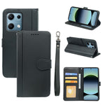 For Xiaomi Redmi Note 14S 4G Wallet Case Magnetic Snap Leather Phone Cover with Strap