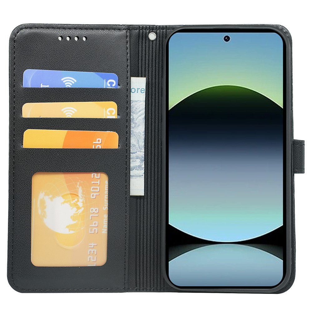 For Xiaomi Redmi Note 14S 4G Wallet Case Magnetic Snap Leather Phone Cover with Strap