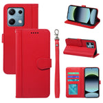For Xiaomi Redmi Note 14S 4G Wallet Case Magnetic Snap Leather Phone Cover with Strap