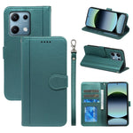 For Xiaomi Redmi Note 14S 4G Wallet Case Magnetic Snap Leather Phone Cover with Strap