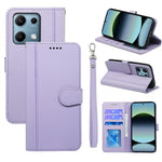 For Xiaomi Redmi Note 14S 4G Wallet Case Magnetic Snap Leather Phone Cover with Strap