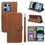 For Xiaomi Redmi Note 14S 4G Wallet Case Magnetic Snap Leather Phone Cover with Strap