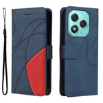 For Honor 400 Lite 5G Leather Phone Case Stand Wallet with Bi-Colour Splicing Design