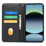 HX01 For Xiaomi Redmi Note 14S 4G Wallet Case Magnetic Closing PU Leather Phone Cover