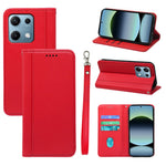 HX01 For Xiaomi Redmi Note 14S 4G Wallet Case Magnetic Closing PU Leather Phone Cover