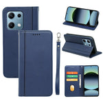 HX01 For Xiaomi Redmi Note 14S 4G Wallet Case Magnetic Closing PU Leather Phone Cover
