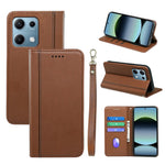 HX01 For Xiaomi Redmi Note 14S 4G Wallet Case Magnetic Closing PU Leather Phone Cover