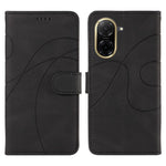 For Xiaomi Redmi A5 NFC (EU) (173.45mm) Wallet Case Leather Phone Cover Stand with Curved Line Design