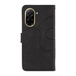 For Xiaomi Redmi A5 NFC (EU) (173.45mm) Wallet Case Leather Phone Cover Stand with Curved Line Design