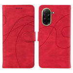 For Xiaomi Redmi A5 NFC (EU) (173.45mm) Wallet Case Leather Phone Cover Stand with Curved Line Design