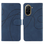 For Xiaomi Redmi A5 NFC (EU) (173.45mm) Wallet Case Leather Phone Cover Stand with Curved Line Design