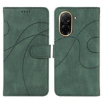 For Xiaomi Redmi A5 NFC (EU) (173.45mm) Wallet Case Leather Phone Cover Stand with Curved Line Design