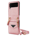 N.BEKUS Anti-Drop Telefoncover til Samsung Galaxy Z Flip3 5G Stødsikkert Cover i PU-læder med Hard PC-skal og Lanyard