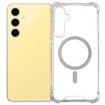 For Samsung Galaxy S23 FE Magnetic Case 1.5mm Shockproof Clear Phone Back Cover