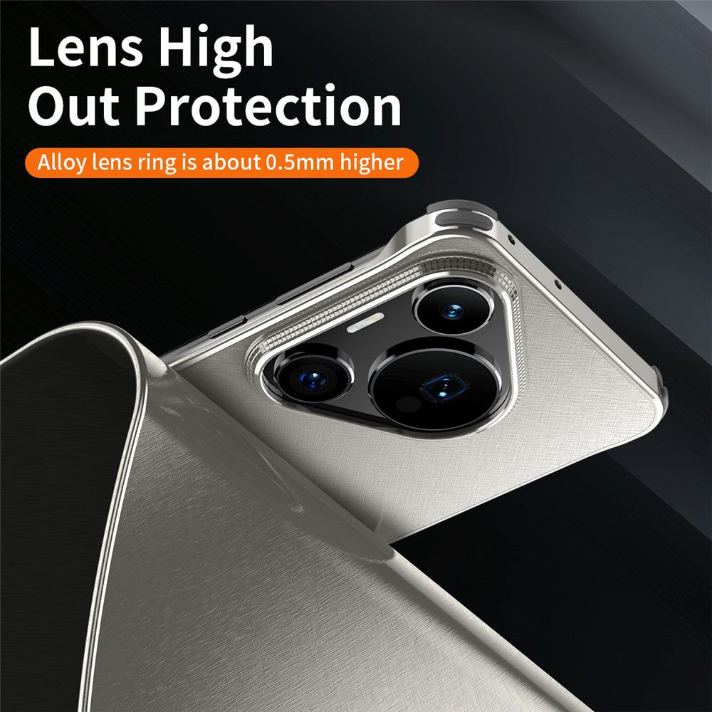 For Huawei Pura Pro / Pura 70 Pro+ Case PC + Silicone + Alloy Matte Phone Cover