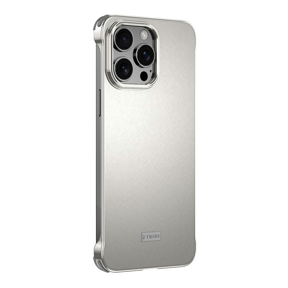 For iPhone 15 Pro Max Case PC + Silicone + Alloy Matte Phone Cover