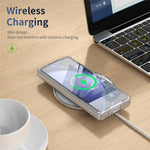 Til Samsung Galaxy Z Fold5 5G Cover Magnetisk Støttefod Gennemsigtigt PC Telefoncover med HD Skærmfilm