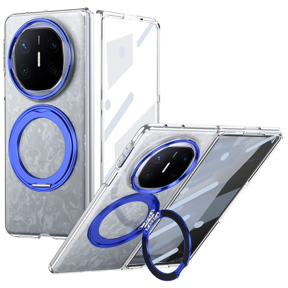 For Huawei Mate X6 Case Magnetic Kickstand Clear PC Phone Cover with HD Screen Film