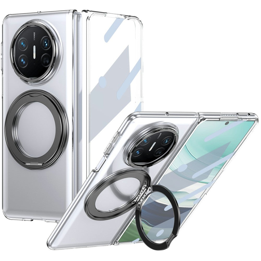 For Huawei Mate X5 Case Magnetic Kickstand Clear PC Phone Cover with HD Screen Film