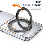 Samsung Galaxy Z Flip3 5G-skal Magnetiskt stativ Genomskinligt PC-mobilskal med HD-skärmfilm