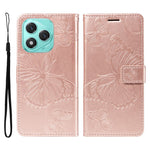 For Honor 400 Lite 5G Wallet Case Floral Butterfly Imprinted Leather Phone Cover Stand