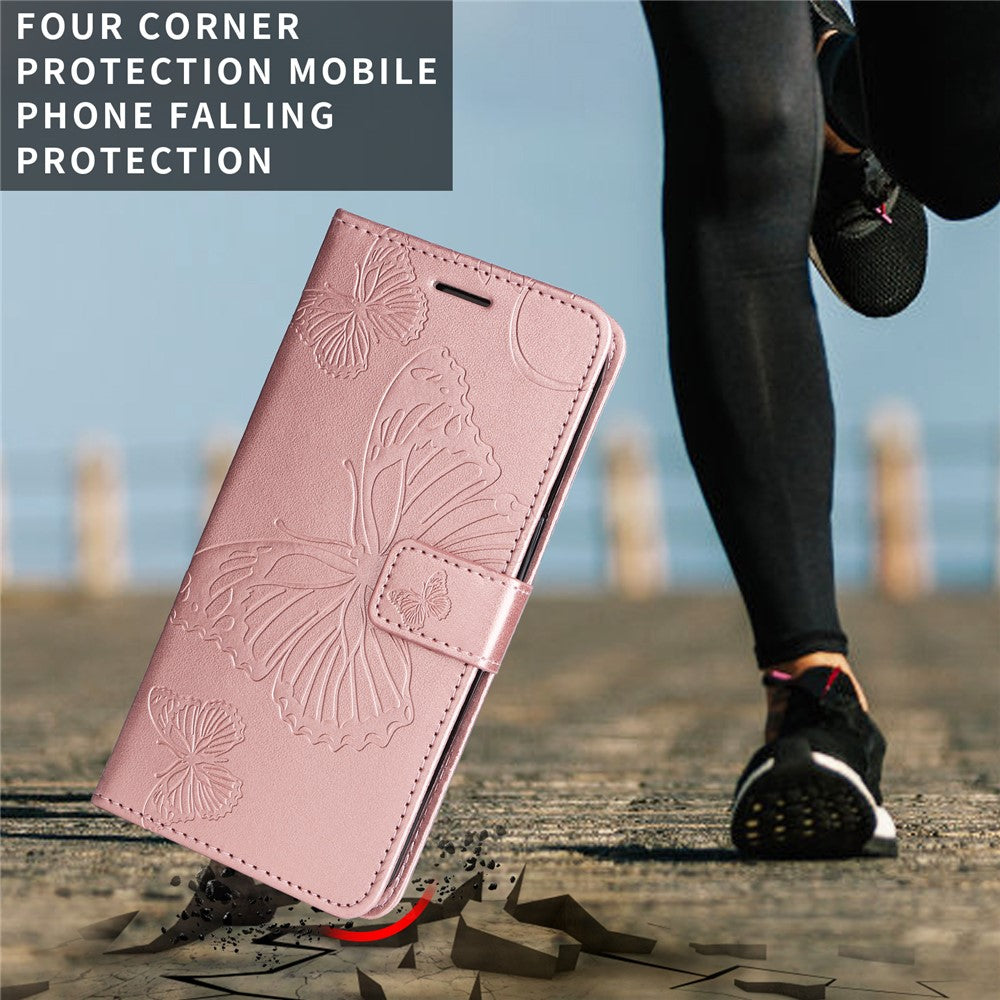 For Honor 400 Lite 5G Wallet Case Floral Butterfly Imprinted Leather Phone Cover Stand