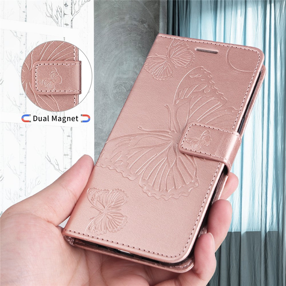 For Honor 400 Lite 5G Wallet Case Floral Butterfly Imprinted Leather Phone Cover Stand