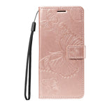 For Honor 400 Lite 5G Wallet Case Floral Butterfly Imprinted Leather Phone Cover Stand