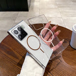 For Xiaomi 15 Pro Magnetic Case Clear Slim PC Phone Back Cover