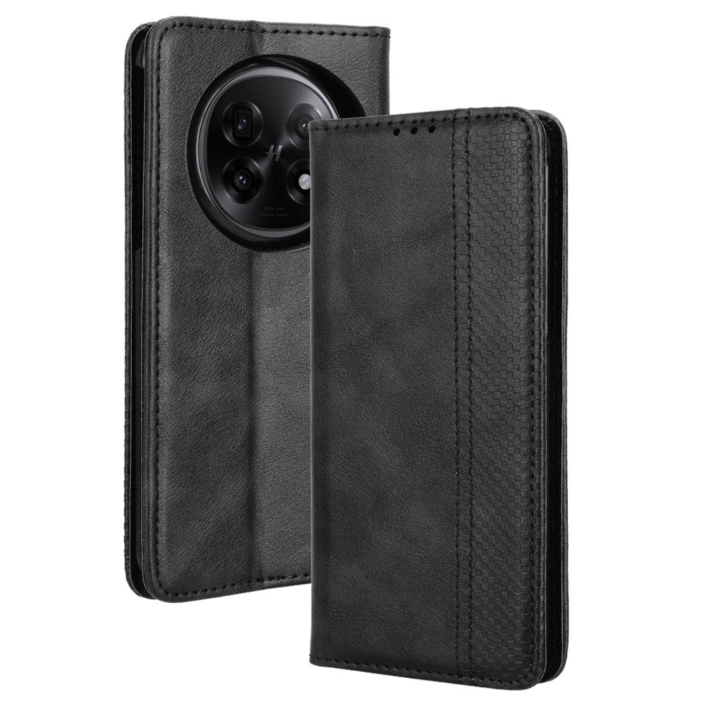 For Oppo Find N5 5G Retro PU Leather Case Phone Wallet Stand Cover