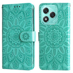For Honor X70i / 400 Lite 5G Case Sunflower Imprint Leather Wallet Phone Cover