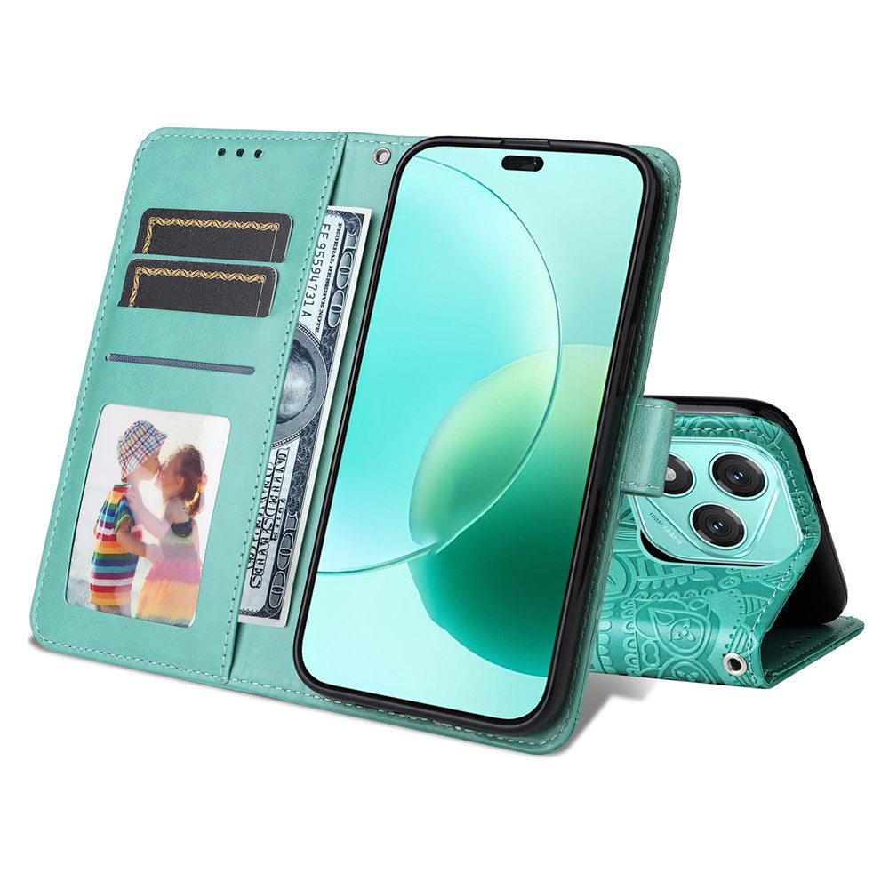For Honor X70i / 400 Lite 5G Case Sunflower Imprint Leather Wallet Phone Cover