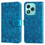 For Honor X70i / 400 Lite 5G Case Sunflower Imprint Leather Wallet Phone Cover
